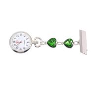 Healvian Orologio Da Infermiere Infermiera Signore Infermieri Per Signora Guarda Le Donne Orologio Da Appendere Donna Clip Sull'orologio Da Tasca Lega Di Zinco Green