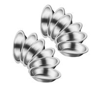 Healvian Palette di Colori in Acciaio Inossidabile 12 Pezzi Beccuccio Set Pratico e Leggero per Miscelazione Vernici per Uso Domestico e Atelier Artistico