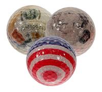 Healvian Palline da Golf Allenamento 3 Pezzi a 2 Strati Leggere per Principianti e Riscaldamento, Palle per Lunghe Distanze Controllo e Sensazione Drop-and-stop