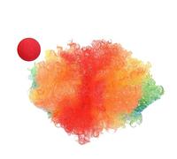 Healvian Parrucca Pagliaccio Per Travestimenti Naso Finto Rosso Copricapo Parrucca Da Spettacolo Materiale Resistente e Facile Da Indossare Per Feste in Maschera e Cosplay