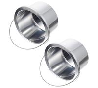 Healvian Pentola Interna per Scaldacera Wax Warmer Inner Pot Contenitore per Cera Antiaderente in Alluminio 2 Pezzi per Depilazione Professionale e Cura della Bellezza