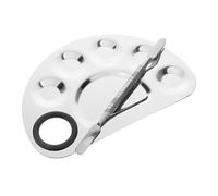 Healvian Per Miscelazione Del Trucco in Acciaio Inossidabile Spatola Per Trucco Per Salone Di Bellezza Per Miscelazione Di Fondotinta Liquidi in Colorata