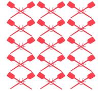 Healvian Perni di Bloccaggio per Estintori 1000 Pezzi, Sigilli di Sicurezza Antimanomissione in Plastica Rosso Scuro, Fascette di Gestione per Apparecchiature Antincendio Industriali