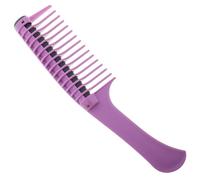 Healvian Pettine a Rullo per Tintura Chioma in Plastica Viola, Pettine per Mèches e Cura Chioma Ricci, Accessorio Professionale per Salone e Uso Quotidiano