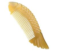 Healvian Pettine Massaggiante Corno Naturale Per Capelluto Comodo e Portatile Strumento Per Massaggio Rilassante Adatto Tutti Tipi Di Per Doni e Dei