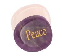 Healvian Pietre Chakra Palm Stones Preoccupazione Ispirazione Serenità Pietre Chakra Parole Incise Cristalli Colorati Pietre Meditative Per La Guarigione Corretta Amerà Le Donne Pace
