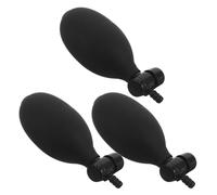 Healvian Pompa Manuale con Valvola Aria in Pvc e Metallo 3 Pezzi per Misuratore di Pressione Ricambio Compatibile e Flusso Aria Efficiente per Uso Clinico e Ospedaliero