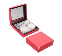 Healvian Porta Lenti Contatto Compatta da Viaggio Contenitore Sigillo di Perdite Design Elegante Finestra Trasparente per Visibilità Rapida per Borse e Tasche