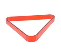 Healvian Porta Palle da Biliardo Triangolo in Plastica Robusta Rastrelliera per Tavolo da Biliardo Casa e Sala Giochi Supporto per Palline Standard Colore Rosso Pool