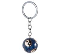 Healvian Portachiavi a Sfera Yin Yang Decorativa Pendenti per Zaini Accessori Porta Chiavi Cinese Palla Di Mano Mini Palla Da Fitness Con Smalto Cloisonné Portachiavi