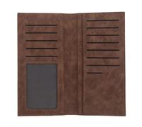 Healvian Portafoglio lungo Uomo Vintage in Ecopelle con Cuciture di Precisione e Scomparti Multipli per Carte, Sottile e Classico per Occasioni Casual e Viaggi