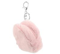 Healvian portamonete in peluche borse piccolo borsa delle chiavi Borsa del portachiavi le ragazze cambiano borsa custodia portachiavi portamonete per ragazze Keyring carino rosa