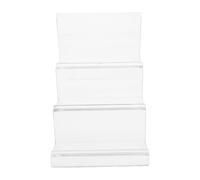 Healvian Portaoggetti in Acrilico Per Portafogli Portamonete Espositore Da Tavolo Tre Strati Organizer Trasparente Per Borse e Accessori