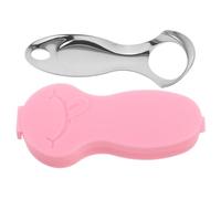 Healvian Pulisci-lingua raschietto lingua mini pulitore lingua sicuro naso comodo raschietto per lingua in gel strumenti per la pulizia della lingua degli adulti raschietto a tenaglia