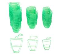 Healvian Rete Copribottiglie per Infusione in Plastica Riutilizzabile Set 60 Pezzi 100/250/500 Ml, Porta Flacone Soluzione Salina Ospedaliero Design a Rete Stabile per Monitoraggio
