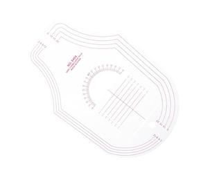 Healvian Righello Sartoriale Multiuso, Righello da Taglio per Abbigliamento, Plastico Rosa, Scala Chiara, per Uso Personale e Professionale