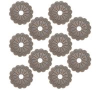 Healvian Rondelle per Piastre Posteriori in Rame Anticato 10 Pezzi, Ferramenta per Mobili Antichi 3,2 CM, Accessori per Restauro Maniglie in Stile Vintage per Arredamento d'Interni