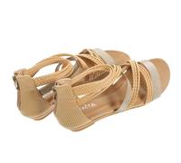 Healvian Sandali Romani Eleganti da Donna 1 Paio Scarpe Estive Leggere Suola Confortevole Sandali Casual Estivi Color Albicocca per Uso Quotidiano