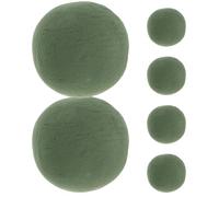 Healvian Schiuma Floreale Rotonda 6 Pezzi 12 Cm - Supporto per Fiori Artificiali e Bouquet - Spugna di Supporto per Composizioni Floreali Fai da Te, Decorazioni per San Fiorista,