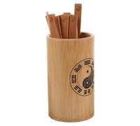 Healvian Secchio Divinatorio i Ching in bambù per Pratiche Spirituali | Bastoncini Inclusi, Stile Tradizionale e Moderno, Portatile, Salvaspazio, per Altari, Esterni e Feng Shui