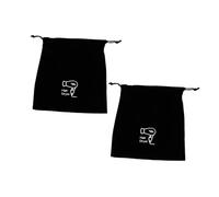 Healvian Set 2 Pezzi Borsa Da Viaggio Per Asciugacapelli e Accessori Per Chioma, Custodia Morbida Nera 30x26 Cm Coulisse, Per Viaggi e Soggiorni in Hotel