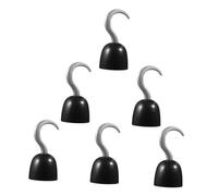 Healvian Set 2 Pezzi di Ganci da Pirata in Plastica Leggera per Costume Adulto e Ragazzo Ragazza, Accessori per Abiti da Festa di Halloween e Maschere, Guanti Uncino Realistico 19x9,5x9,5