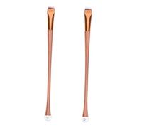 Healvian Set 2pezzi Pennello Eyeliner e Sopracciglia Ultra Sottile in Plastico Facile da Usare e Portatile per Trucco Occhi in Salone di Bellezza Professionale o Viaggio