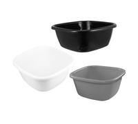 Healvian Set 3 Pezzi Bacinelle in Plastica Pp per Lavaggio Compatte e Portatili per Casa e Bagno Design Funzionale e Pratico