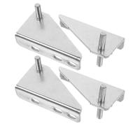 Healvian Set 4 Pezzi Cerniere Metalliche per Porte Congelatore, Accessori per Frigorifero da Incasso, Riparazione Cerniere Porte Freezer Domestici