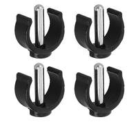 Healvian Set 4 Pezzi Clip di Sicurezza a Forma di C per Accessori Ausili alla Deambulazione, Materiale Abs e Acciaio, Installazione Rapida per Deambulatori e Supporti Pieghevoli