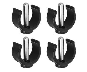 Healvian Set 4 Pezzi Clip di Sicurezza a Forma di C per Accessori Ausili alla Deambulazione, Materiale Abs e Acciaio, Installazione Rapida per Deambulatori e Supporti Pieghevoli