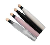 Healvian Set 4 Pezzi Flaconi Blush Vuoti 5ml Contenitori per Rossetto Liquido e Fondotinta, Tubi Trasparenti Sigillati Anti-perdita per Trucco da Viaggio e Uso Quotidiano