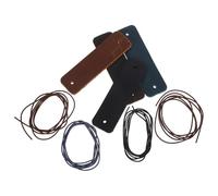 Healvian Set 4 Pezzi Protezioni Bordi Vintage per Notebook con Fascia Elastica, Cuscinetti Ricambio per Cordino, Accessori Rilegatura Planner Fatti a Mano per Diario, Agenda e Taccuino