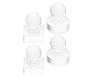 Healvian Set 4 Pezzi Timbri per Ombretto Fai da Te, Strumento Assistente per Trucco Occhi, Pressa per Ombretti in Polvere per Riparazione Palette, Compatibile Texture Diverse, Kit