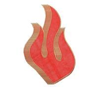 Healvian Set 5 Pezzi Toppe Termoadesive Ricamate Fiamma di Fuoco Applique per Riparazione e Decorazione di Vestiti Borse e Jeans Toppe da Stirare per Abbigliamento e Accessori