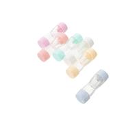 Healvian Set 6 Custodie Rigide per Lenti a Contatto in Plastica Custodia da Viaggio Portatile Doppio Scomparto Sigillato Contenitori per Lenti per Uso Quotidiano e Trasporto Sicuro