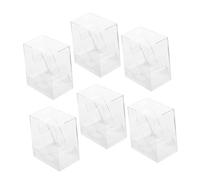 Healvian Set 6 Pezzi Porta Orologi Trasparente Scatole Espositive Quadrate Custodia Antigraffio Leggera e Compatta Per Viaggi e Uso Quotidiano