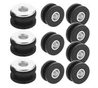 Healvian Set 8 Pezzi di Rondelle Ammortizzanti in Gomma e Acciaio Boccola per Ammortizzatori Anteriori e Posteriori, per Motociclisti e Riparazioni Moto