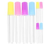 Healvian Set 8 Pezzi Tubi Porta-Aghi da Cucito in Plastica Trasparente Coperchio Ermetico, Organizer per Aghi da Ricamo e Ferri da Maglia, Contenitore Portatile per Materiali di Cucito e