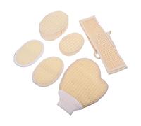 Healvian Set Completo Di Strumenti Da Bagno 6 Pezzi Salviette Da Bagno Spugne Guanti E Strisce Per Massaggio Alla Schiena Per Lesfoliazione Del Corpo