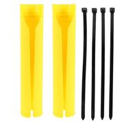 Healvian Set Copriforcella Anteriore Moto Cross in Plastica Antigraffio Copriammortizzatore Soffietto Parapolvere Protezione Resistente per Forcella Anteriore Fuoristrada Montaggio