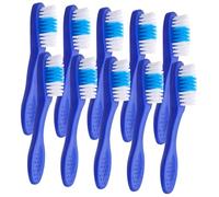 Healvian Set da 10 Spazzolini da Denti Mini in Plastico e Nailon Setole Morbide, Facili da Pulire e Antinfortunio per Uso in Carceri e Istituti Correttivi