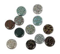 Healvian Set da 12 Mini Barattoli di Latta Rotondi Coperchio per Contenitori di Stoccaggio e Candele Fai da Te, Scatole in Stagno per Conservare Candele, Cosmetici e Piccoli Oggetti,
