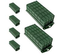 Healvian Set da 6 Gabbie Floreali Rettangolari in Schiuma Fango per Fiori Contenitori per Composizioni Floreali Fai da Te Portafiori per Decorazioni da Tavolo e Parete Supporto Stabile