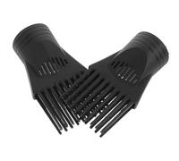 Healvian Set di 2 pettini per asciugacapelli, accessori concentratori universali, 13 x 5 x 5 cm, per acconciatura professionale, flusso d'aria concentrato, asciugatura rapida, capelli lisci