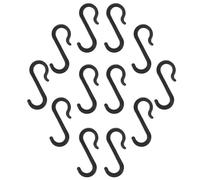 Healvian Set di 24 Ganci in Plastica a Forma di S per Tubi, Multiuso e Resistenti, per Appendere Abiti e Chiavi nel Guardaroba per L'organizzazione in Bagno