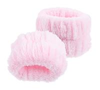 Healvian Set di Braccialetti per La Pulizia del Viso Braccialetti per La Spa per Ragazze Elastici in Morbida Flanella per La Pulizia del Viso E Yoga