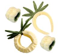 Healvian Set Di Fascia Per E Polsiera Alla Moda Con Ananas - Fascia Per Per La Della Pelle Per Spa E Yoga