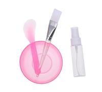 Healvian Set Maschera Fai Da Te 4 Pezzi Ciotola Per Mescolare Maschere Asta Per Mescolare Plastica Anti-goccia Kit Multifunzionale Per Cura Della Pelle Uso Domestico e Professionale