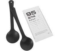 Healvian Set Tabella Oculistica di Snellen con Occlusore Bifacciale Portatile Kit per Esame della Vista a Distanza 6 Piedi e Valutazione Ravvicinata 14 Pollici Strumento Versatile per